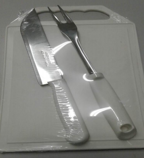 KIT tábua com garfo e faca 